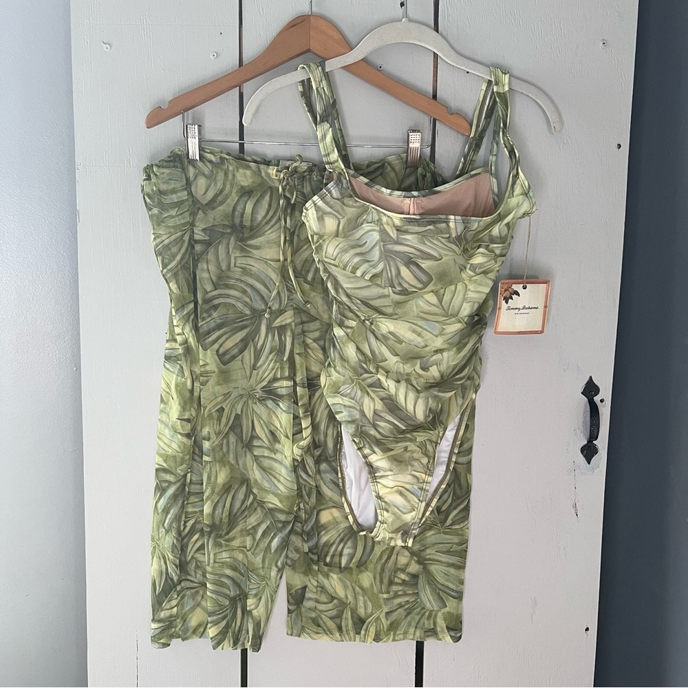 Tommy Bahama Leaf Print Swimwear Set New